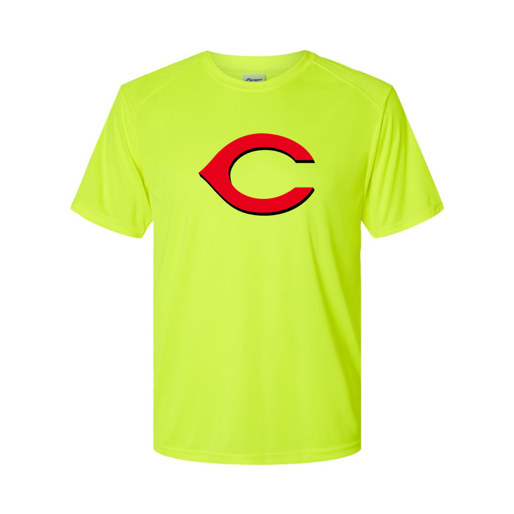 Cincinnati Reds Polyester T-Shirt - Safety Green