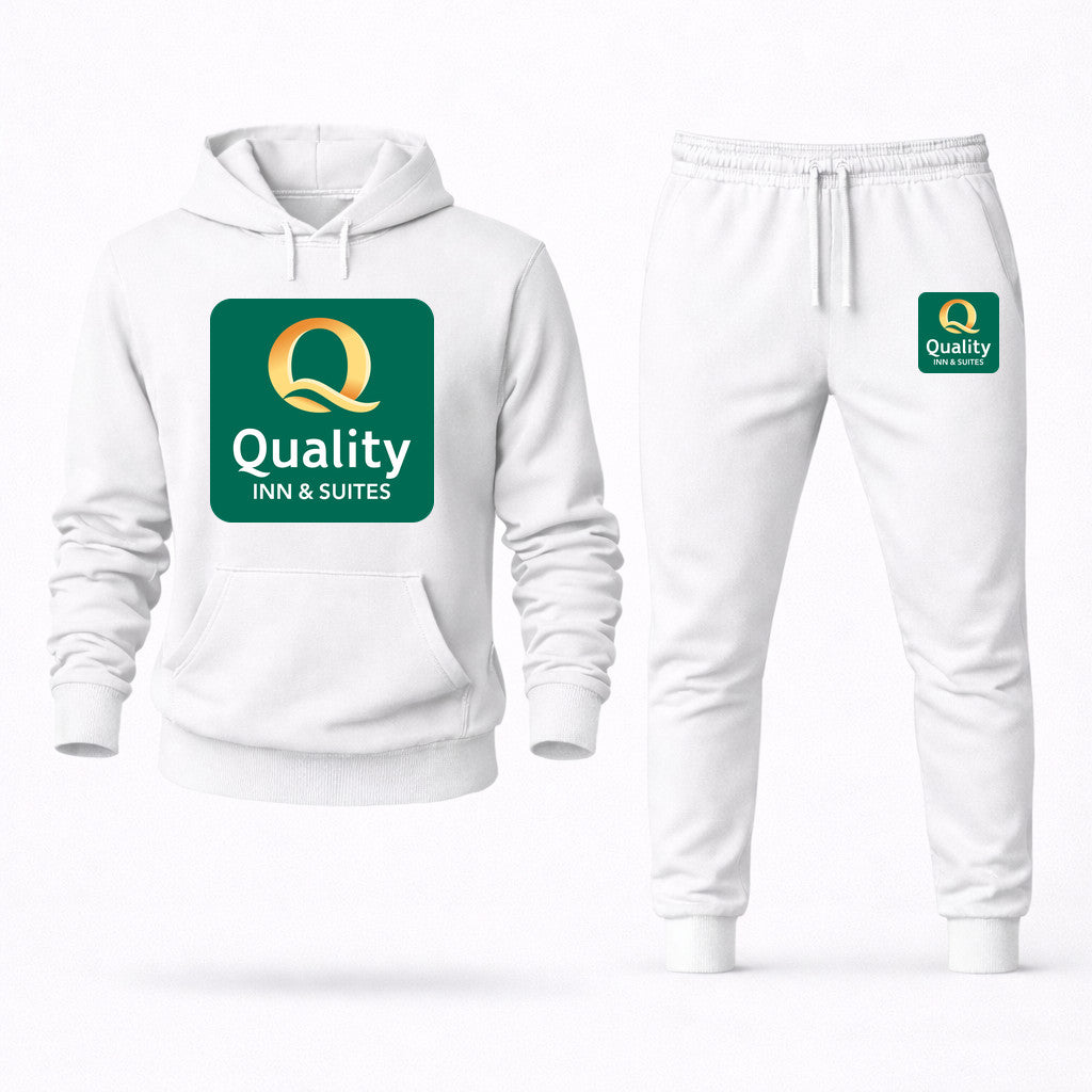 Quality Inn & Suites Hoodie and Joggers Set - White