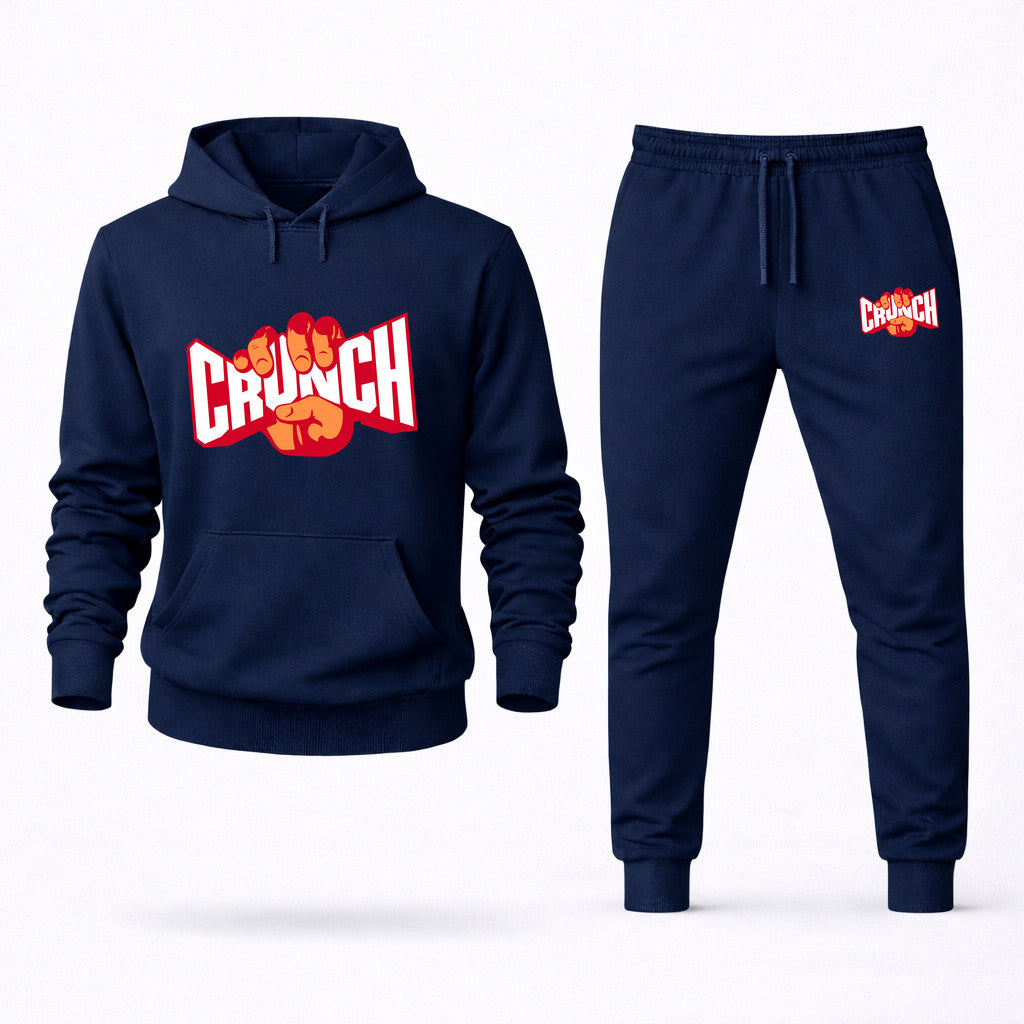 Crunch Fitness Hoodie and Joggers Set - Navy