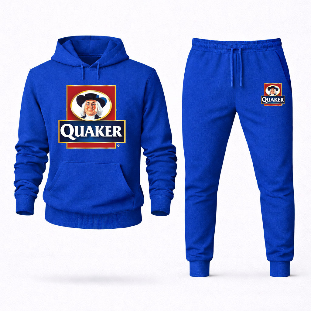 Quaker Hoodie and Joggers Set - Blue