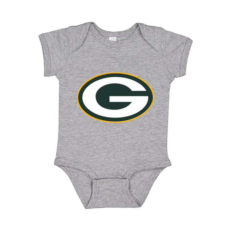 Green Bay Packers Baby Romper Onesie - Gray