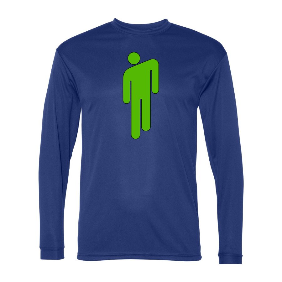 Men's Billie Eilish Polyester Long Sleeve T-Shirt - Royal Blue