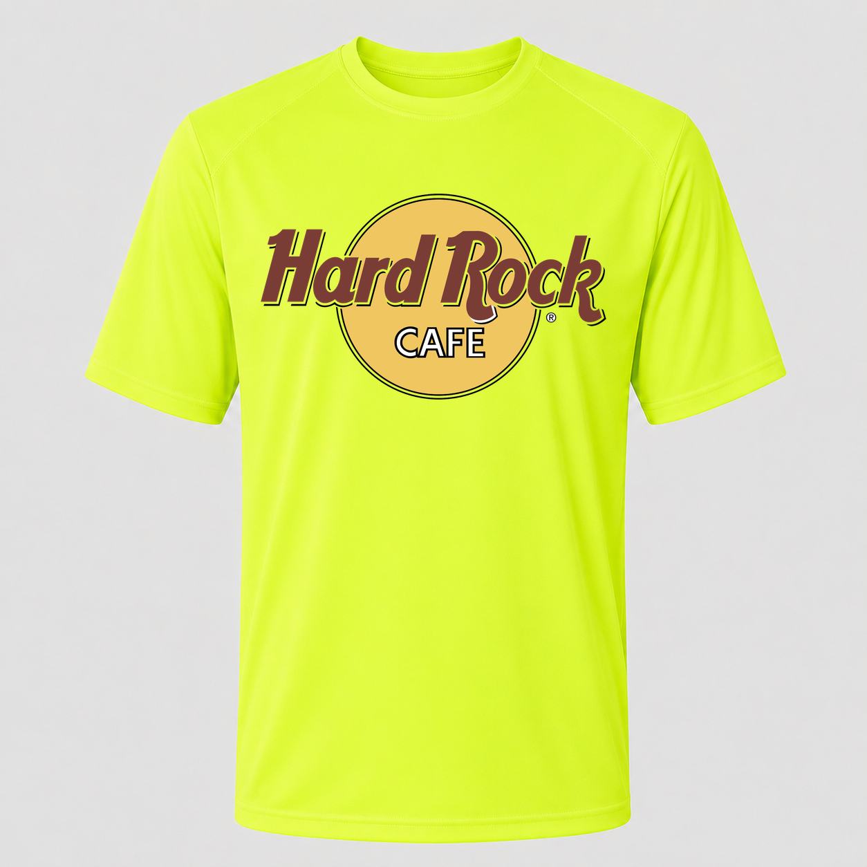 Men's Hard Rock Cafe Performance T-Shirt - Safety Green