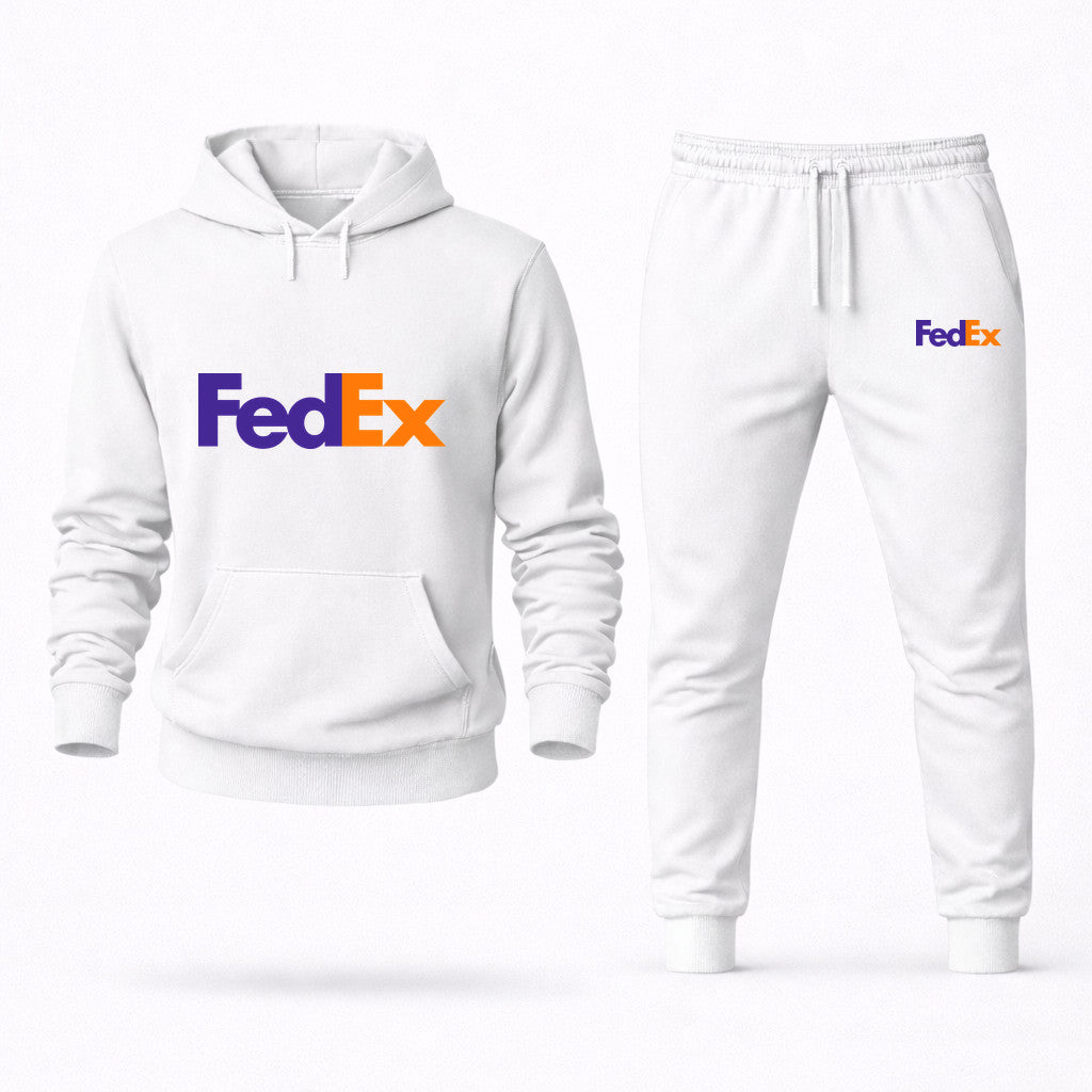 FedEx Hoodie and Joggers Set - White