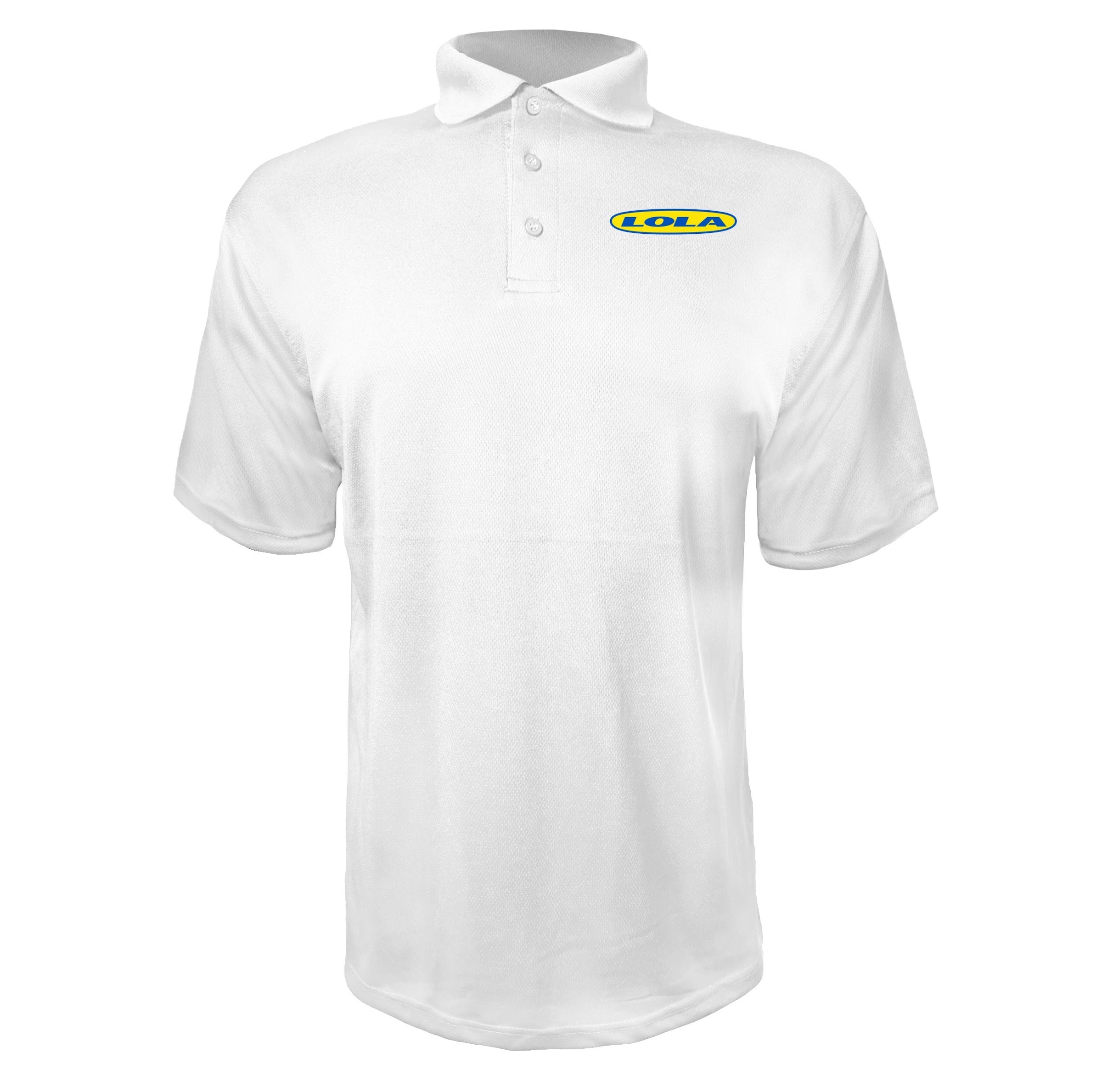 Lola White polyester polo