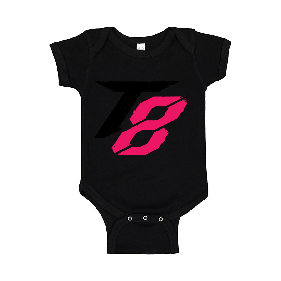 Tekken 8 Black Logo Baby Romper Onesie - Black