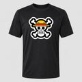 Men's Straw Hat Luffy Performance T-Shirt - Black