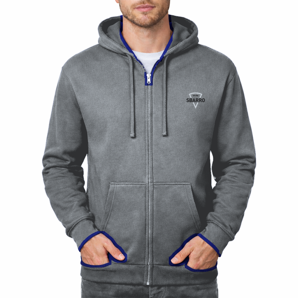 Sbarro Zipper Hoodie - Grey