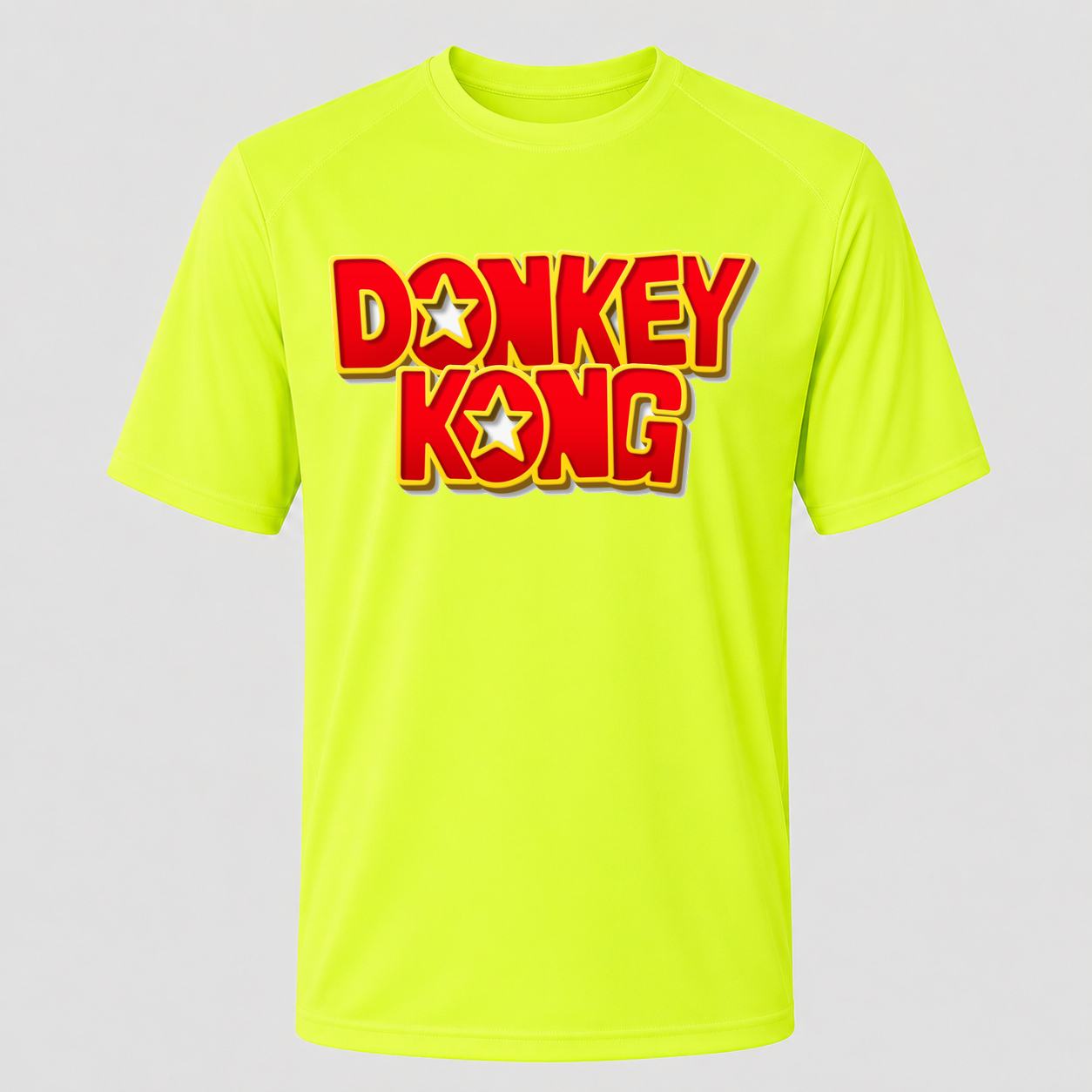 Men's Donkey Kong Performance T-Shirt - Safety Green