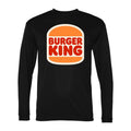 Men's Burger King Polyester Long Sleeve T-Shirt - Black
