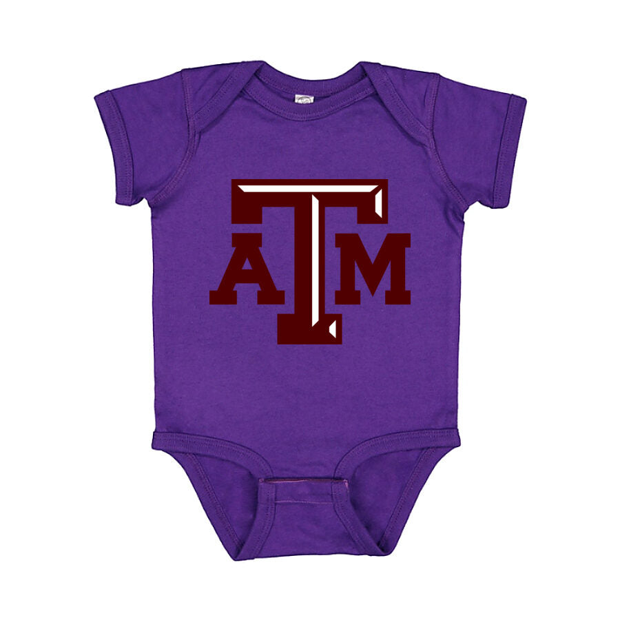 Texas A&M University Baby Romper Onesie - Purple