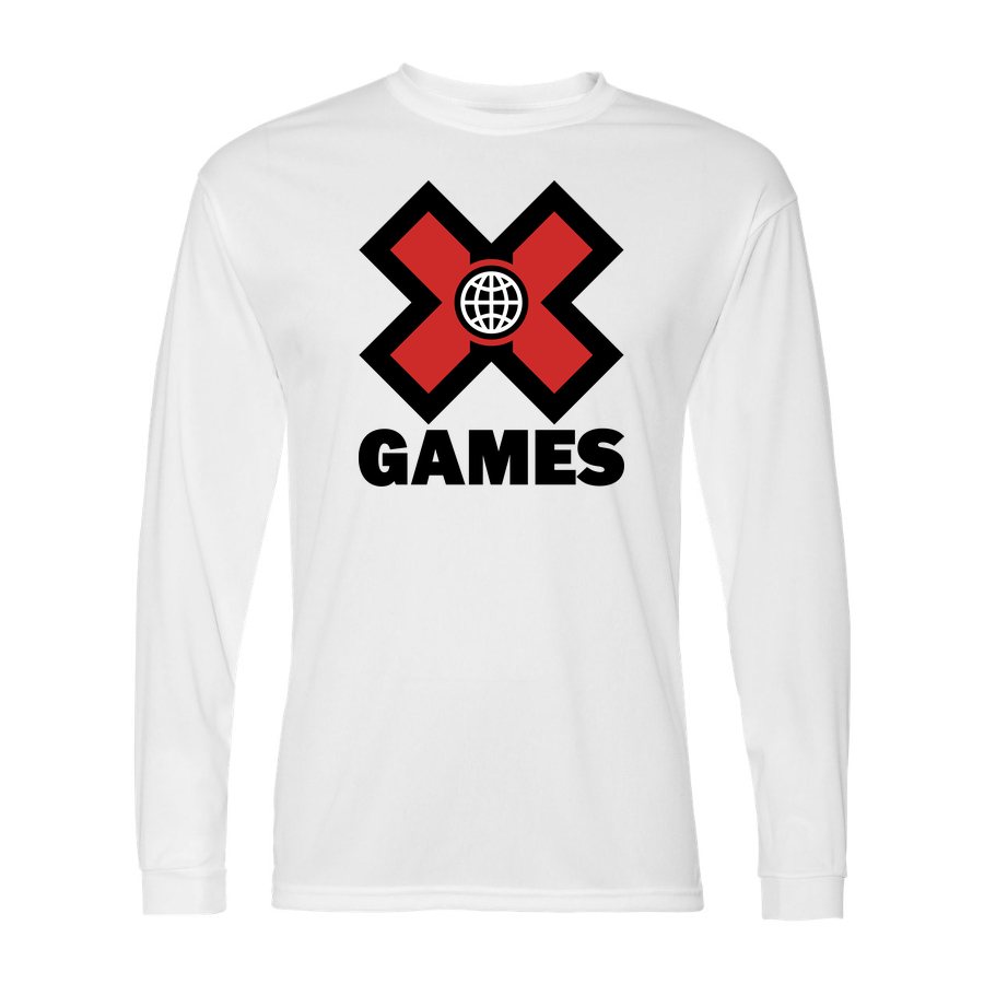 Men's X Games Polyester Long Sleeve T-Shirt - White