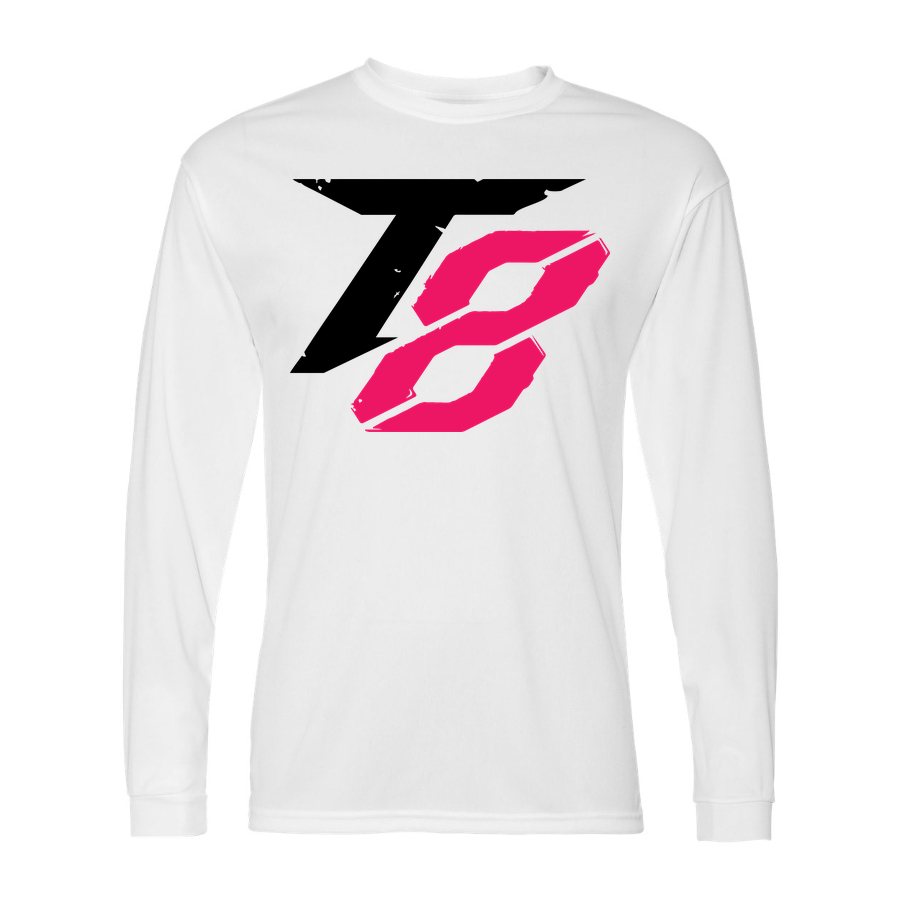 Men's Tekken 8 Black Polyester Long Sleeve T-Shirt - White