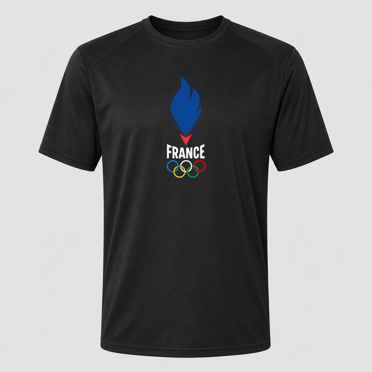 Men's France 2024 White Performance T-Shirt - Black
