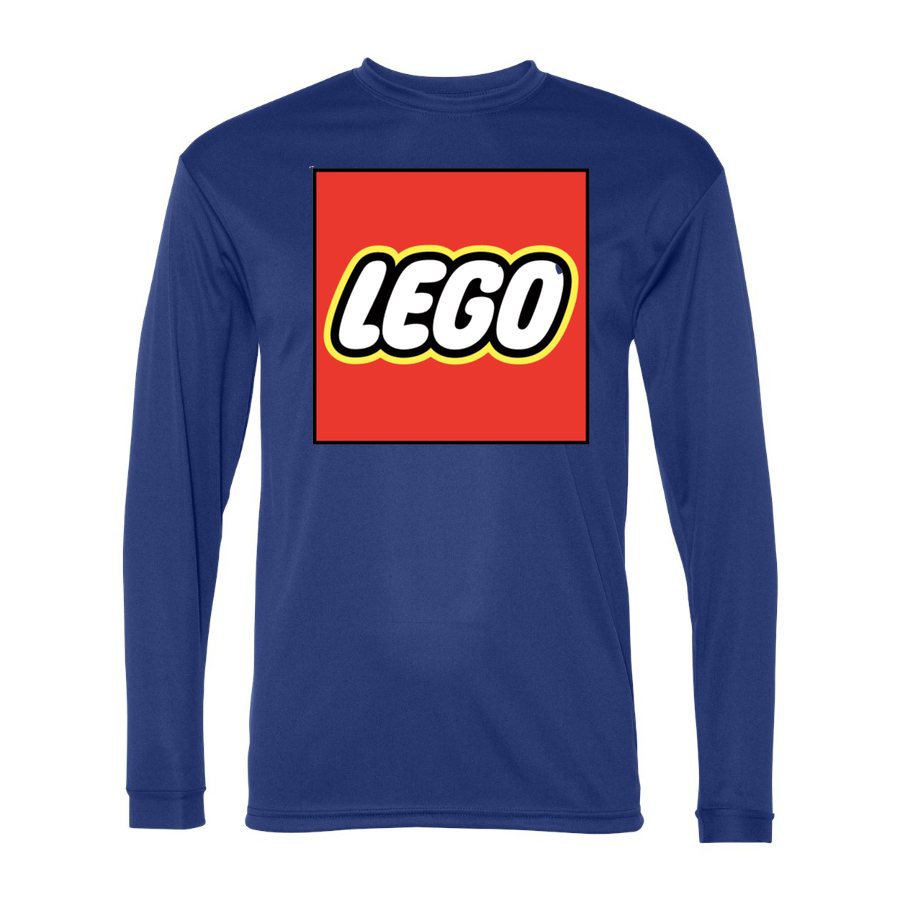 Men's LEGO Polyester Long Sleeve T-Shirt - Royal Blue