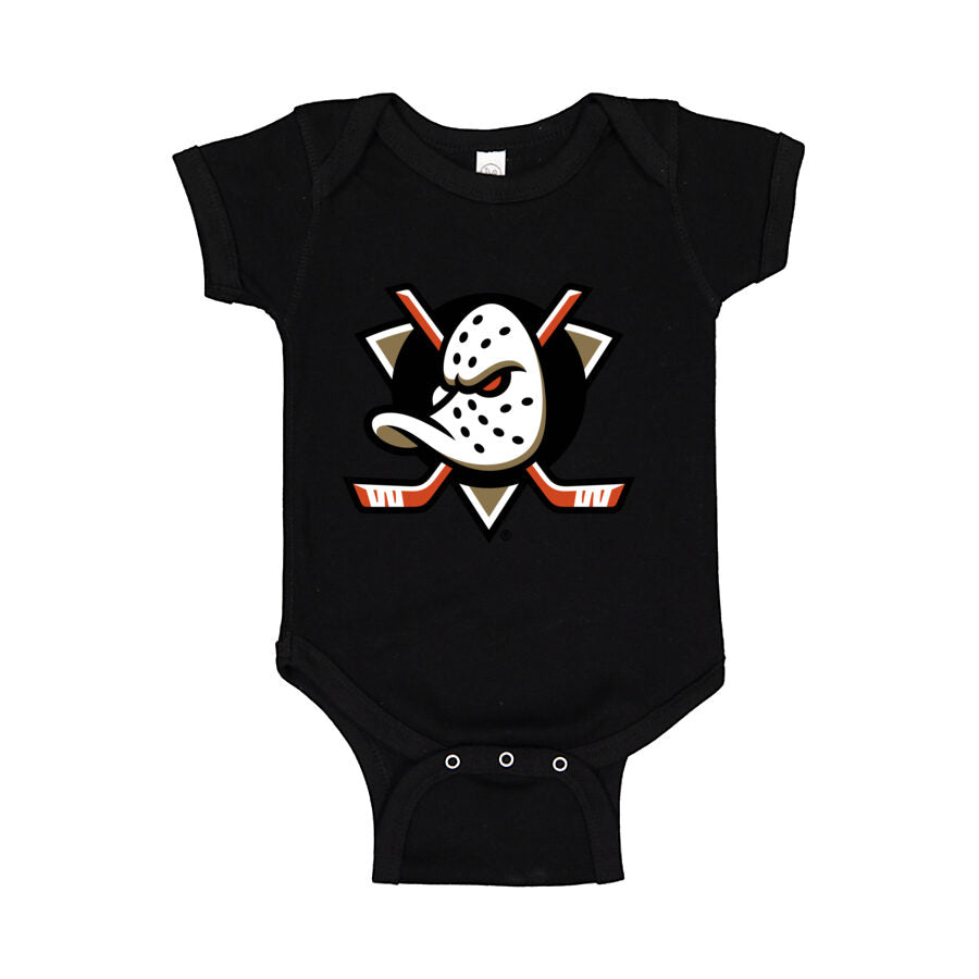 Anaheim Ducks Baby Romper Onesie - Black