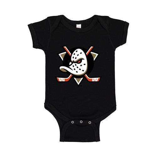 Anaheim Ducks Baby Romper Onesie - Black