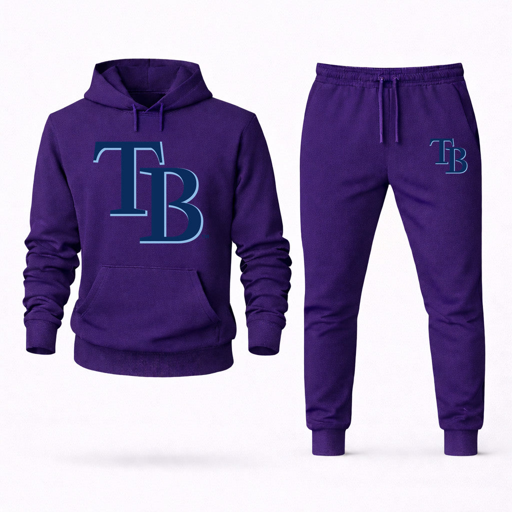 Tampa Bay Rays Hoodie and Joggers Set - Purple