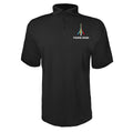 Paris 2024 Olympics logo white Black polyester polo