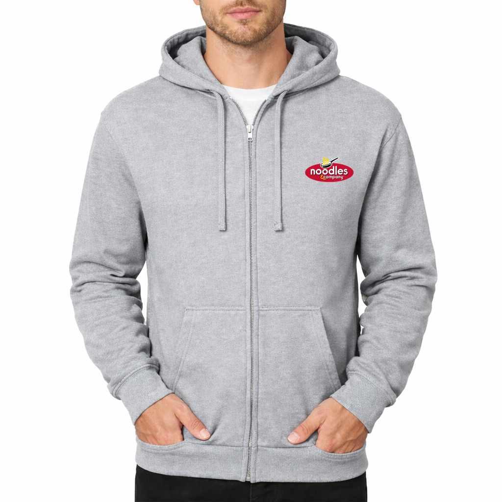 Noodles Company 1536x864 Zipper Hoodie - Grey