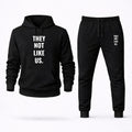 They Not Like Us Hoodie and Joggers Set - Black