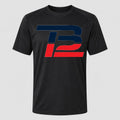 Men's Tom Brady 12 Performance T-Shirt - Black