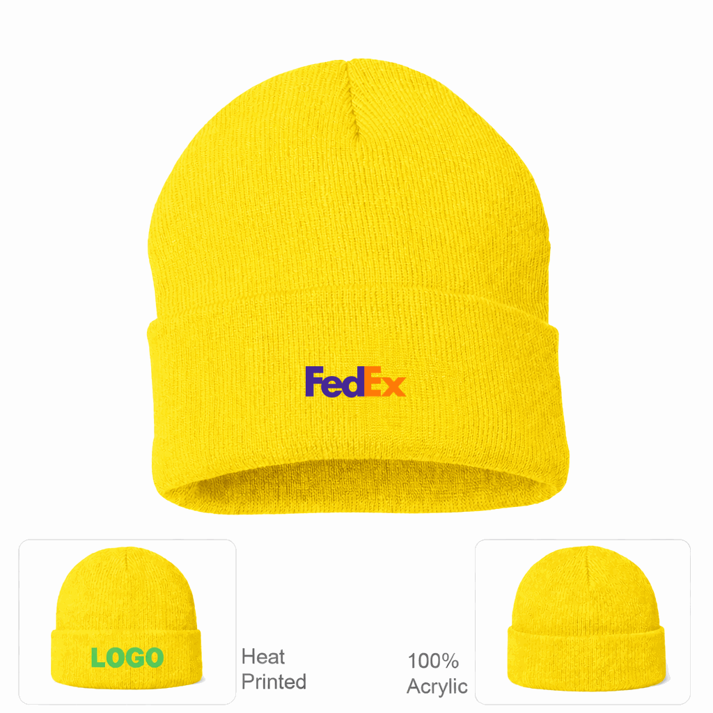 FedEx Beanie Hat - Yellow