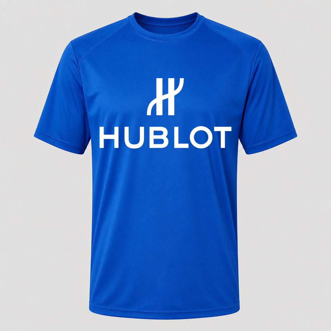 Men's Hublot White Performance T-Shirt - Royal Blue