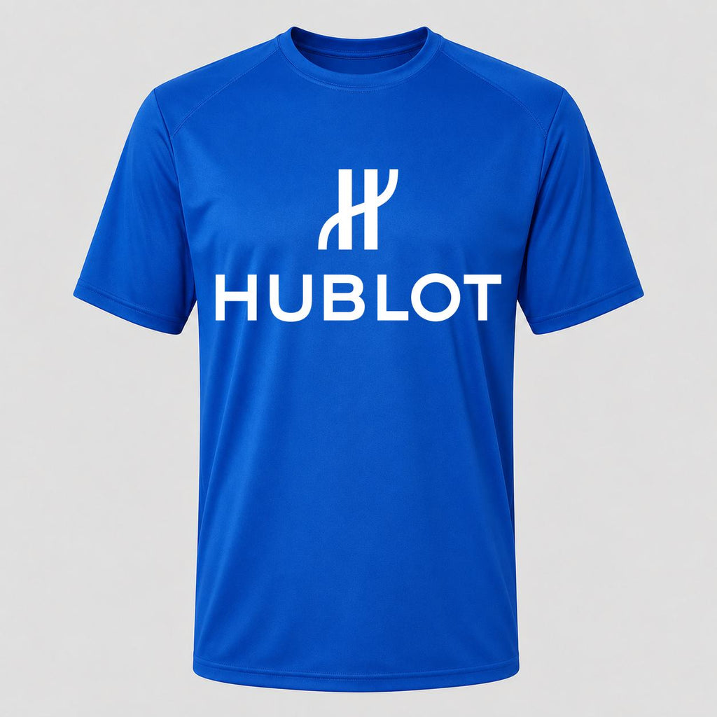 Men's Hublot White Performance T-Shirt - Royal Blue