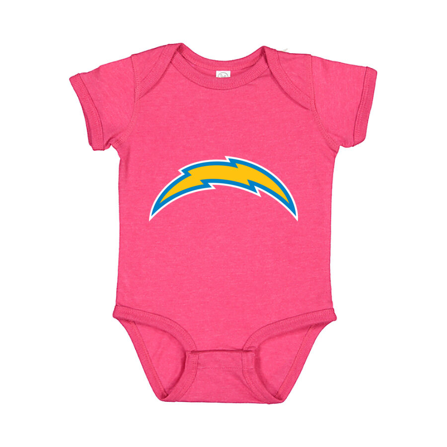 Los Angeles Chargers Baby Romper Onesie - Pink