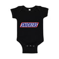 Snickers Baby Romper Onesie - Black
