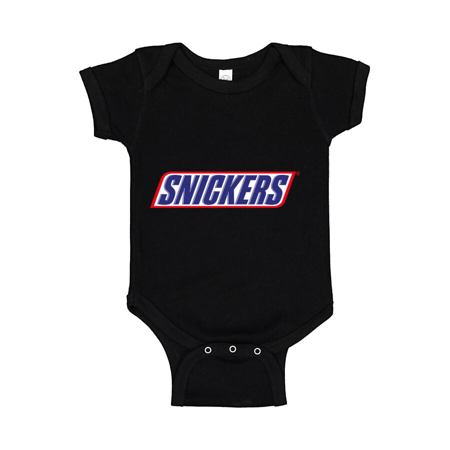 Snickers Baby Romper Onesie - Black