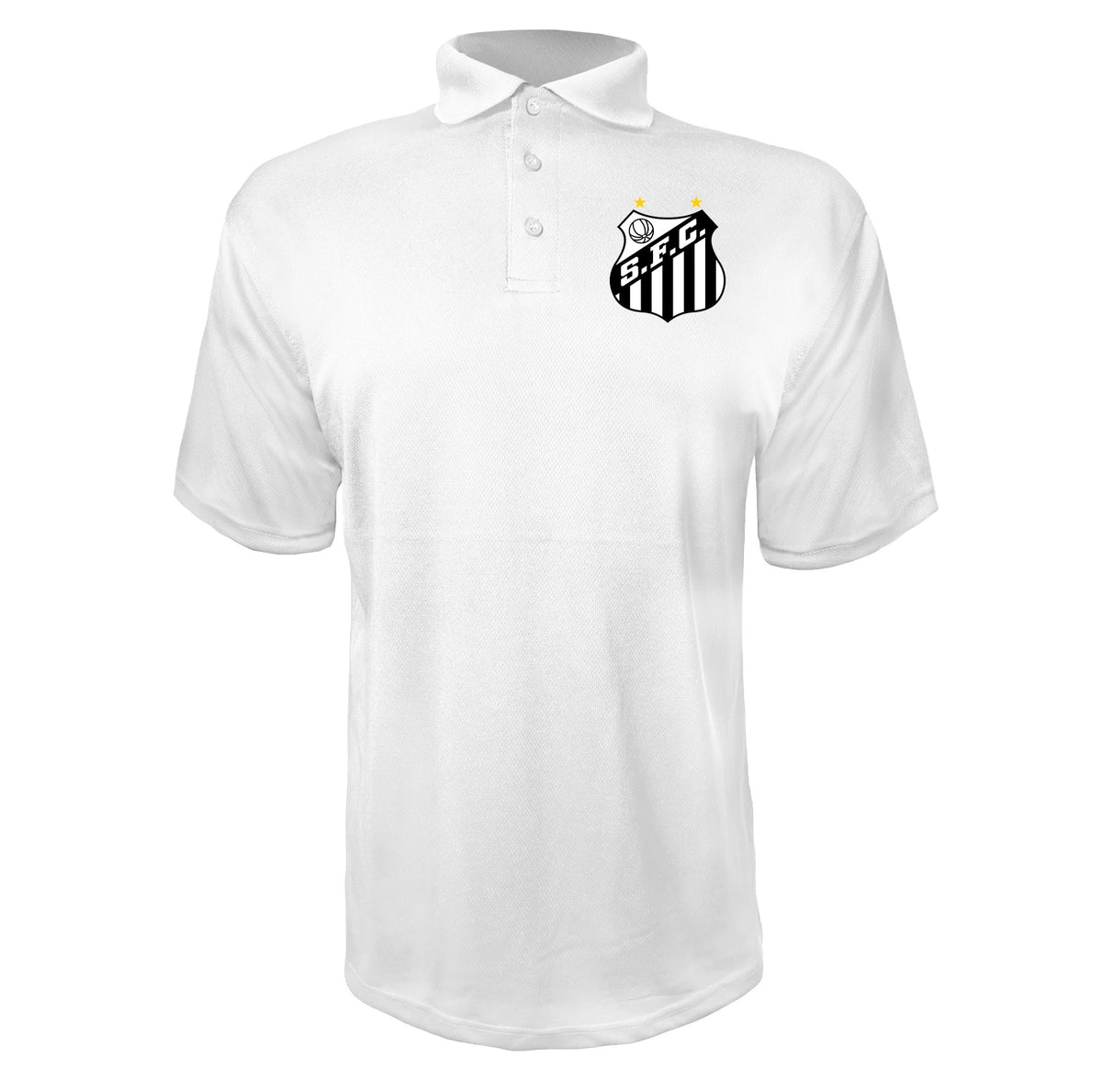 Santos FC White polyester polo