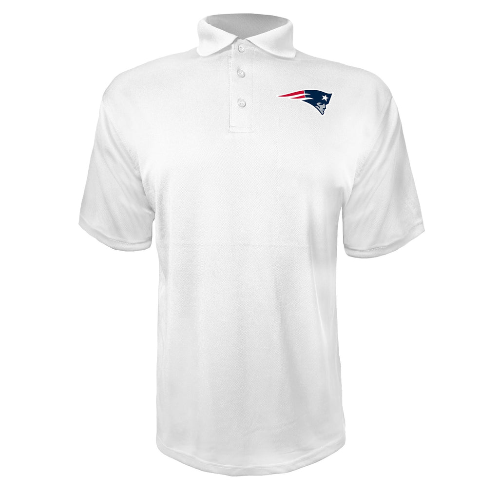New England Patriots White polyester polo