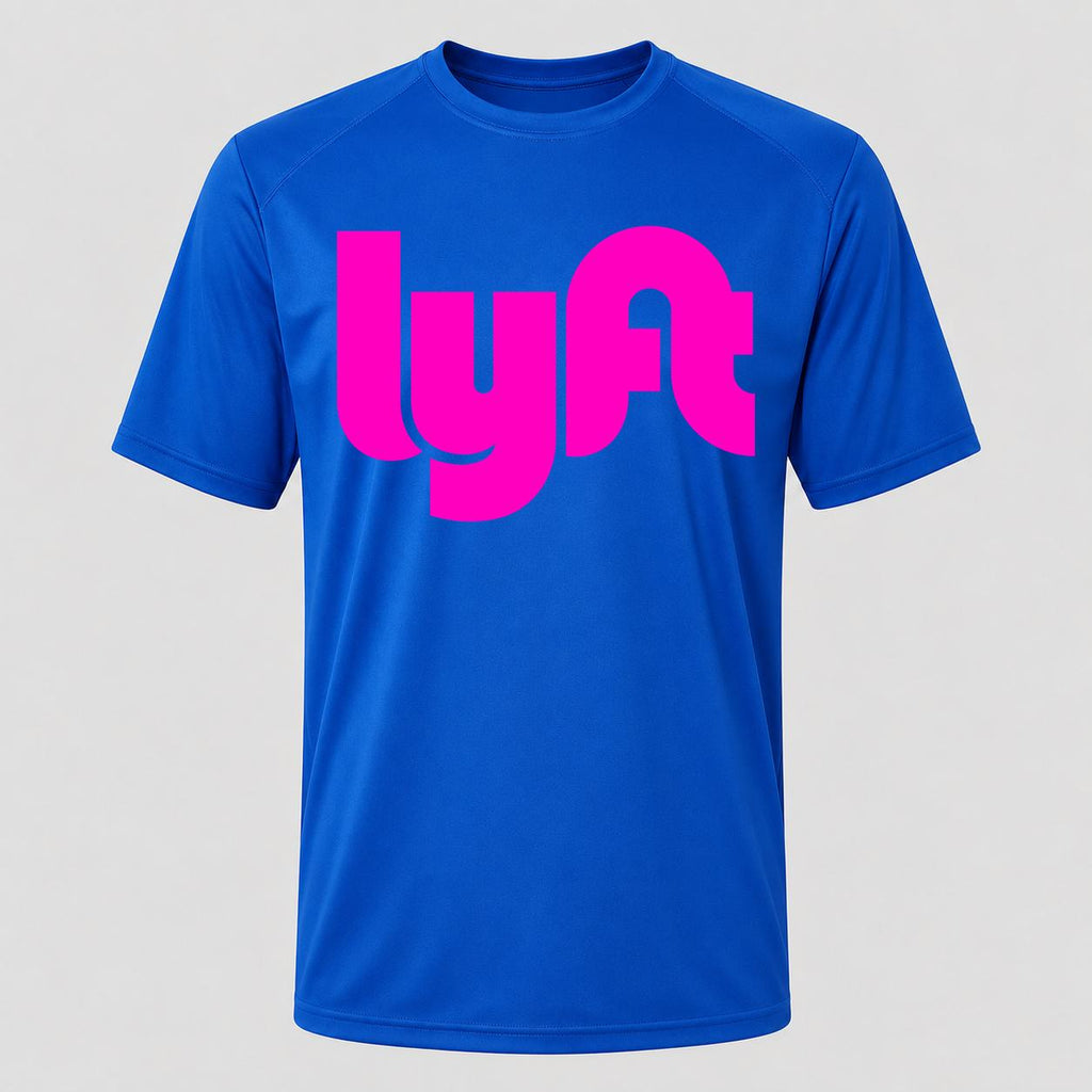 Men's Lyft Pink Performance T-Shirt - Royal Blue