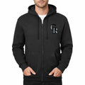 Men's Colorado Rockies Zipper Hoodie - Black