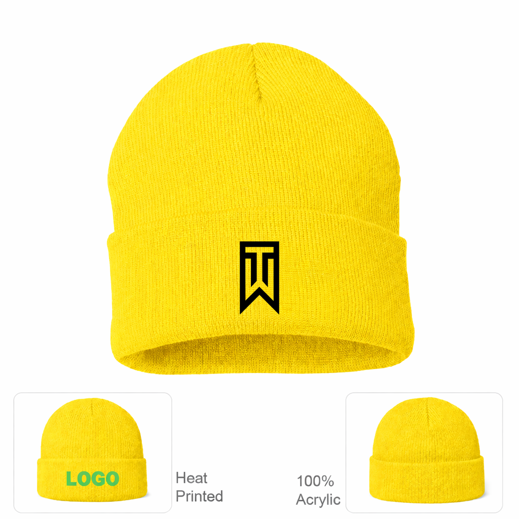 Tiger Woods Beanie Hat - Yellow
