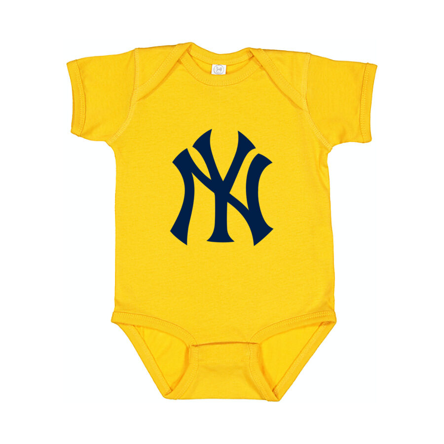 New York Yankees Baby Romper Onesie - Yellow