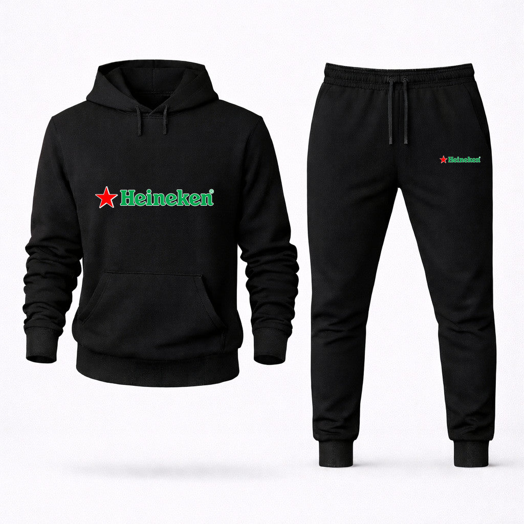 Heineken Hoodie and Joggers Set - Black