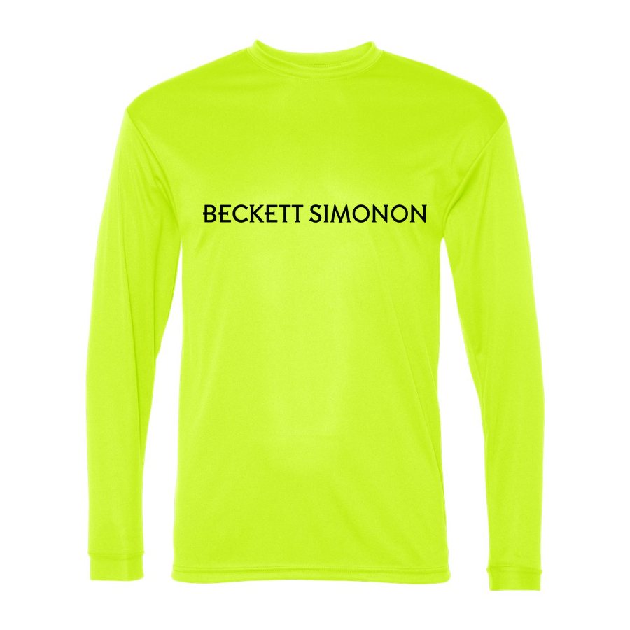 Men's Beckett Simonon Polyester Long Sleeve T-Shirt - Safety Yellow