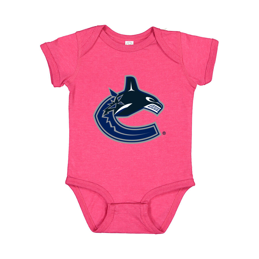 Vancouver Canucks Baby Romper Onesie - Pink