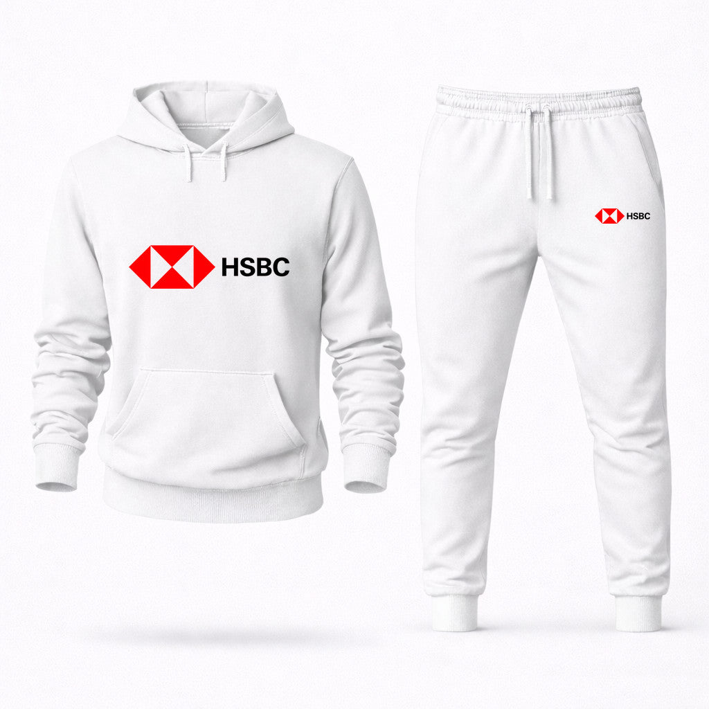 HSBC Hoodie and Joggers Set - White