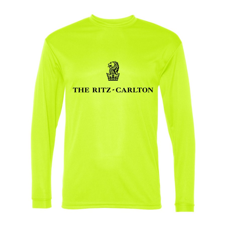 Men's Ritz Carlton Polyester Long Sleeve T-Shirt - Safety Yellow