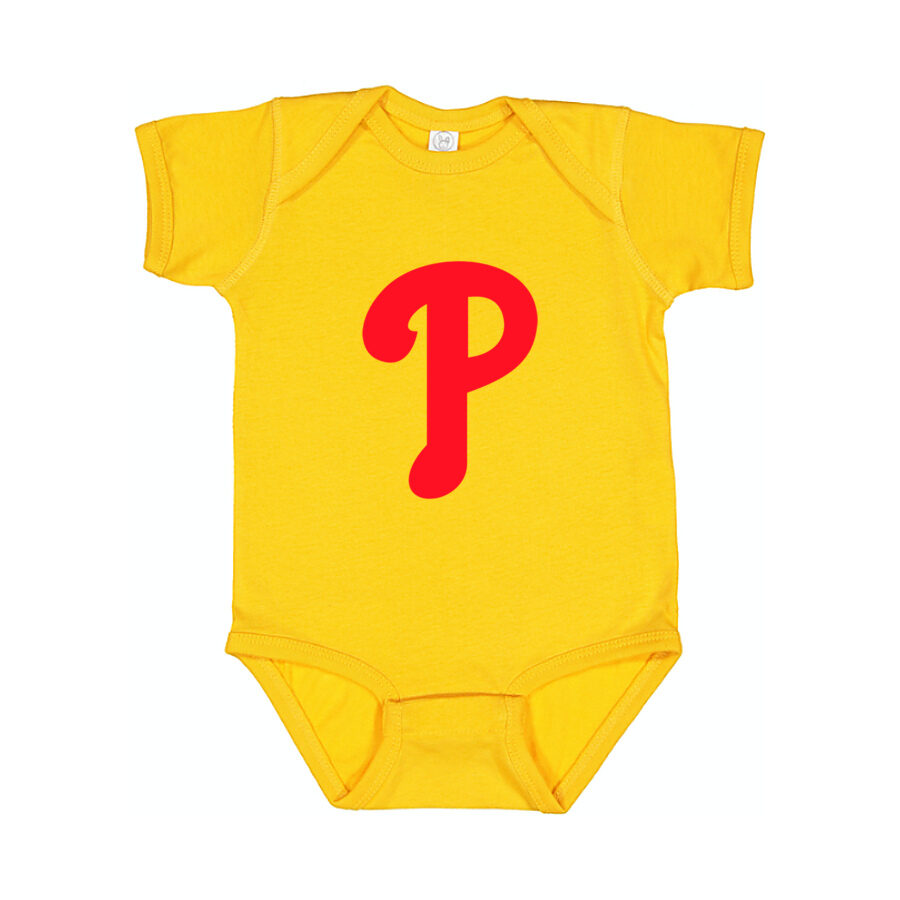 Philadelphia Phillies Baby Romper Onesie - Yellow