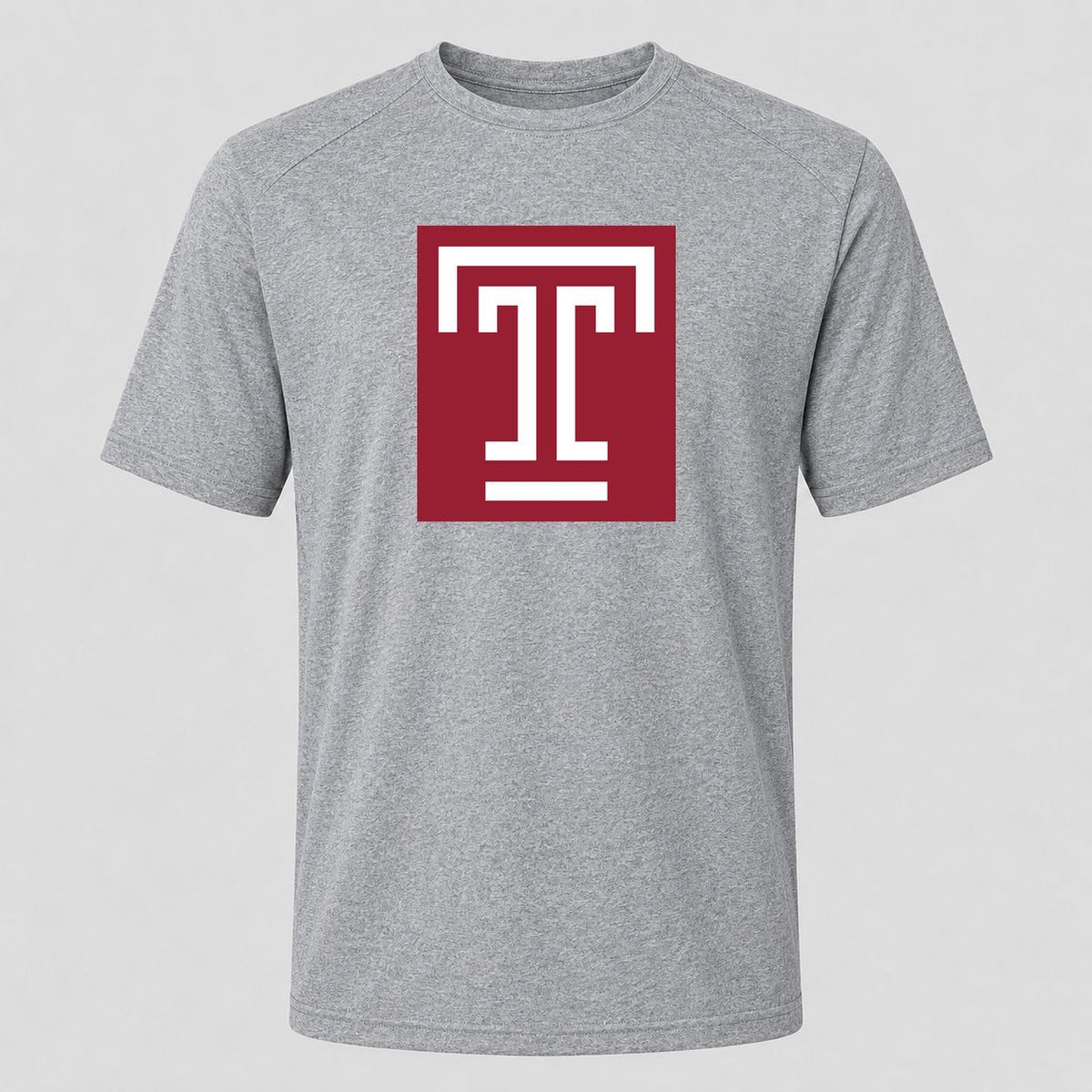 Men's Temple Owls Performance T-Shirt - Gray