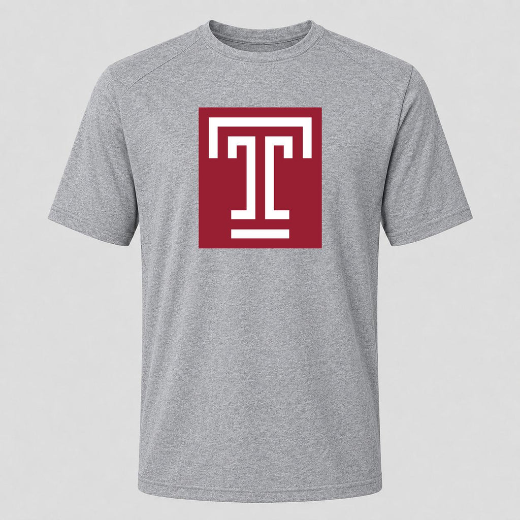 Men's Temple Owls Performance T-Shirt - Gray