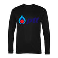 Men's PTT Polyester Long Sleeve T-Shirt - Black
