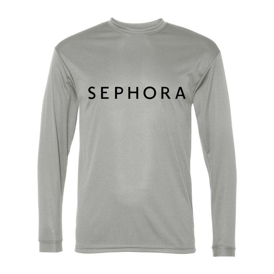 Men's Sephora Polyester Long Sleeve T-Shirt - Silver