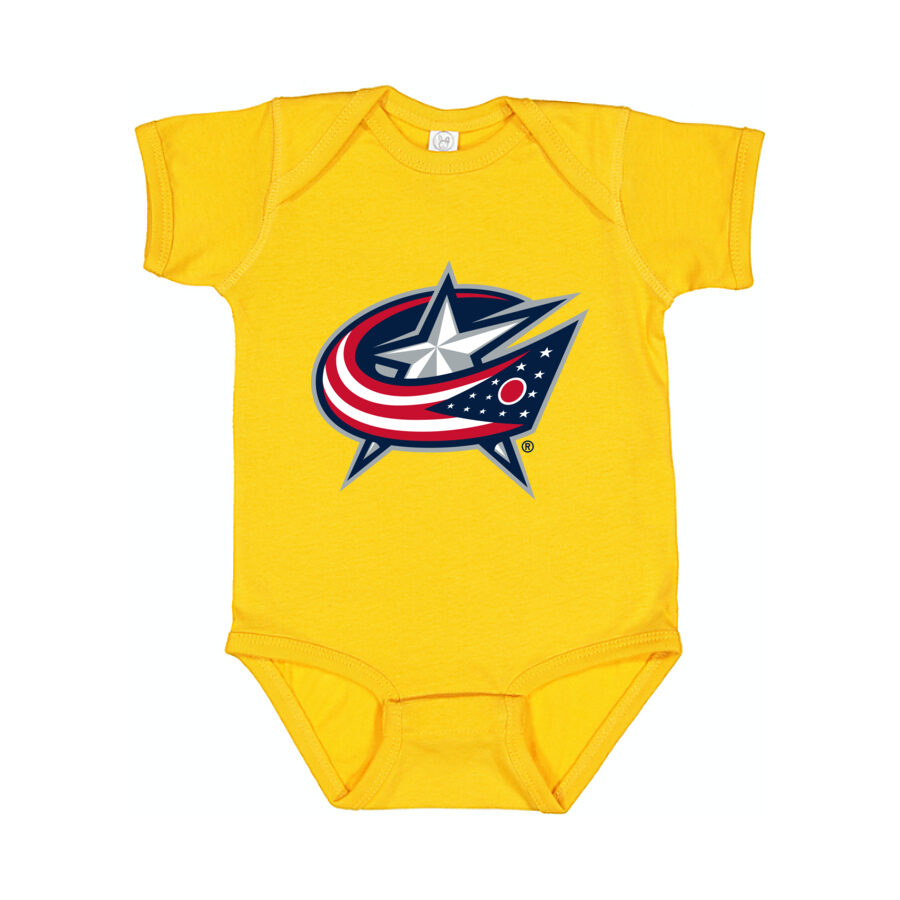 Columbus Blue Jackets Baby Romper Onesie - Yellow