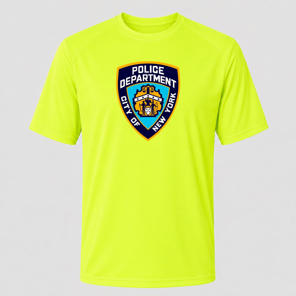 Men's NYPD Performance T-Shirt - Safety Green